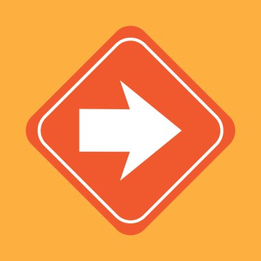 Yol işaretinin vektör illüstrasyonu