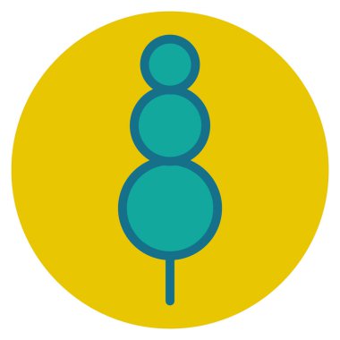 ağaç simgesi, biçimlendirilmiş vektör illüstrasyonu