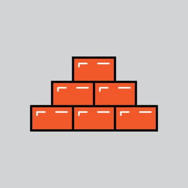 Modern yapı simgesinin vektör illüstrasyonu