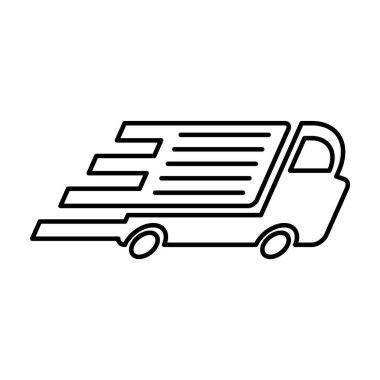 dağıtım hattı simgesi, vektör illüstrasyonu