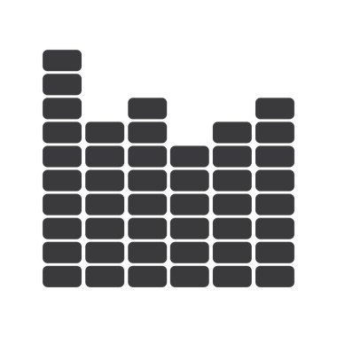 Modern müzik simgesinin vektör illüstrasyonu