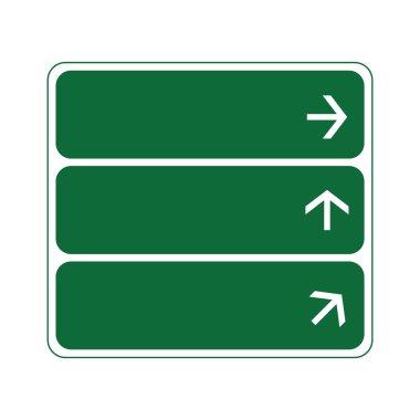 Yeşil ve siyah oklar kümesinin vektör çizimi