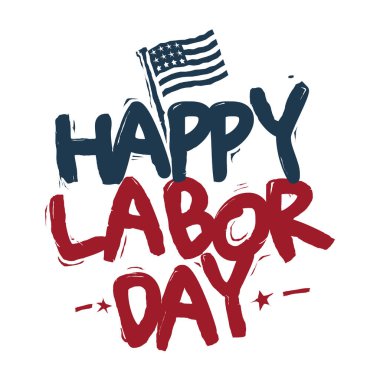 Mutlu İşçi Günü 'nün vektör çizimi.