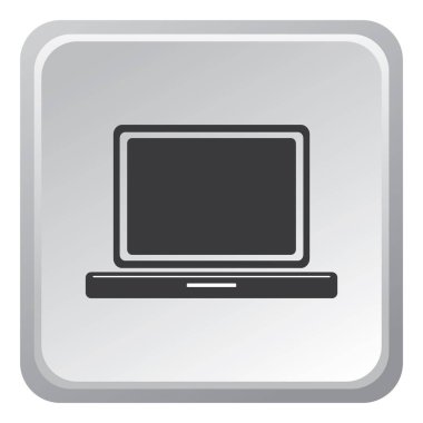 Dizüstü bilgisayarın gri arkaplanının vektör çizimi