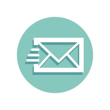 İleti biçimlendirilmiş vektör illüstrasyonu gönderiliyor