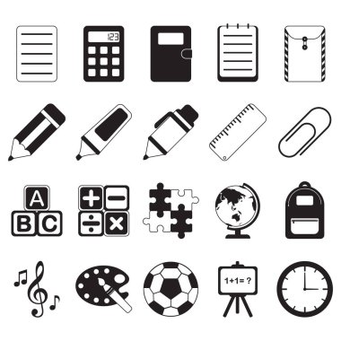 kedi yassı simgesi, vektör illüstrasyonu