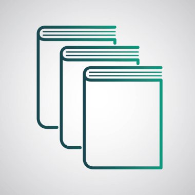 Kitap simgesinin vektör illüstrasyonu