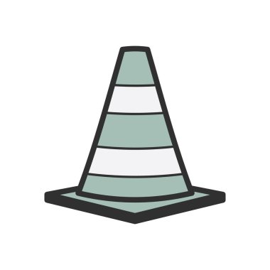 Trafik konisi, vektör çizimi