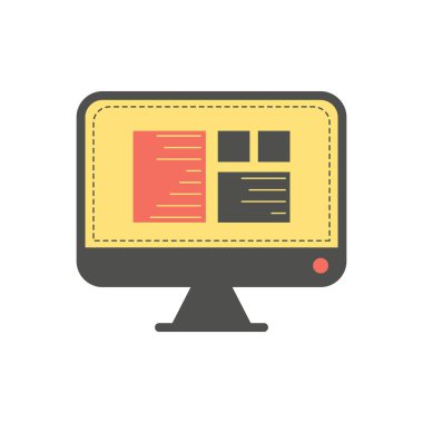 bilgisayar simgesi, vektör illüstrasyonu