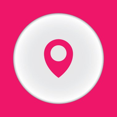 Harita işaretleyici simgesi. vektör illüstrasyonu