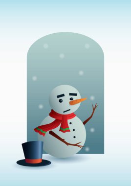 Noel tebrik kartı şablonu, renkli vektör çizimi