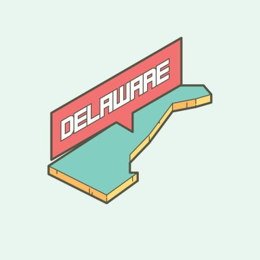 D harfini gösteren uzun gölge simgesinin vektör çizimi