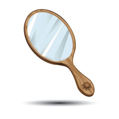 El aynası düz simge, vektör illüstrasyonu