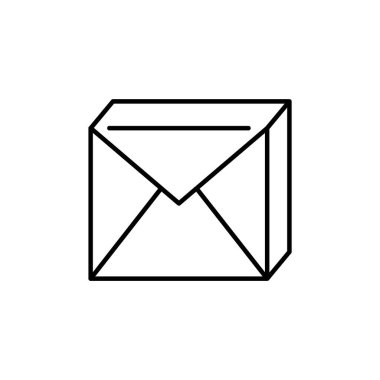 Zarf simgesi. E- posta kodu. vektör illüstrasyonu
