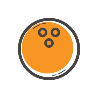 Top ikonu. vektör illüstrasyonu