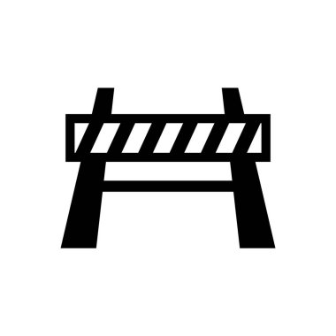 inşaat bariyeri vektör illüstrasyon grafik tasarımı