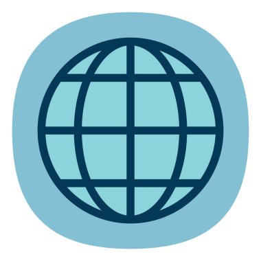 çizgi film uygulama simgesi, vektör illüstrasyonu