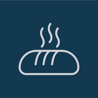 Yiyecek simgelerinin toplanması düz simge, vektör illüstrasyonu 