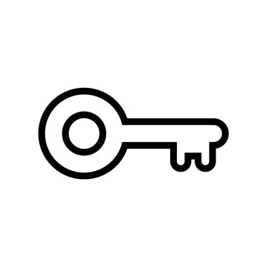 Anahtar simgesi vektör illüstrasyonu