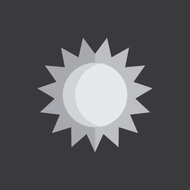 Güneş Simgesi Vektör illüstrasyonu