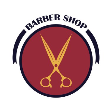 berber dükkanı tasarımı, vektör illüstrasyon eps10 grafiği