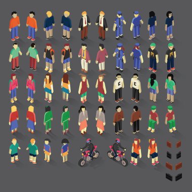 İnsan grubunun vektör illüstrasyonu