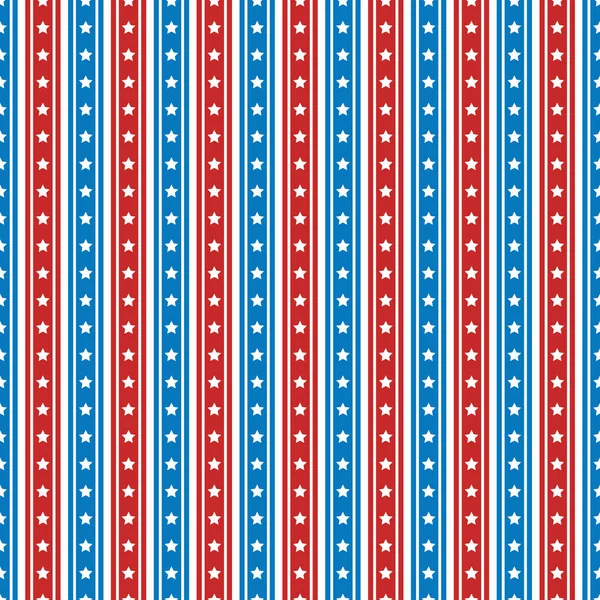 Безшовний Візерунок Американським Прапором — стоковий вектор