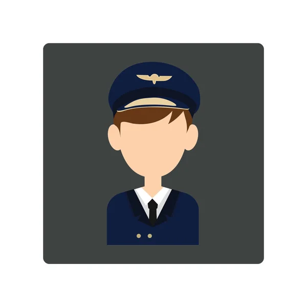 Policía Icono Vector Ilustración — Archivo Imágenes Vectoriales