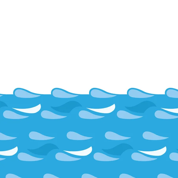 Water Waves Design Vector Illustration — Stock Vector