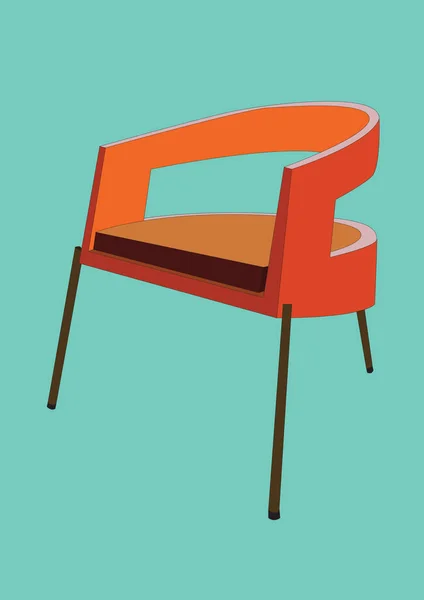 Кресло Векторная Иллюстрация Дизайна — стоковый вектор