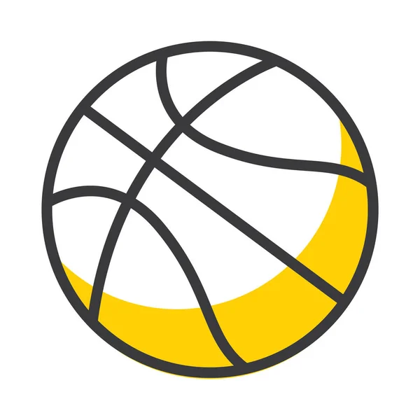 Icono Pelota Baloncesto Ilustración Vectorial — Vector de stock