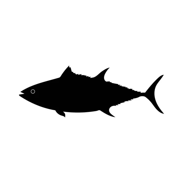 Icono Pescado Vector Ilustración — Vector de stock
