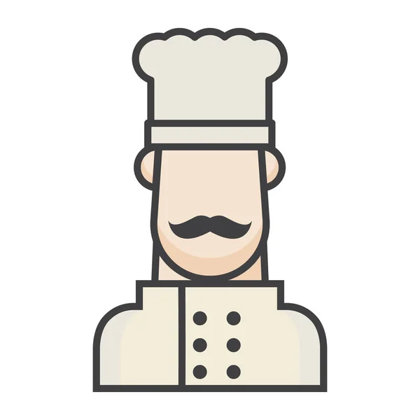 Chef Stylized Vector Illustration — Stock Vector