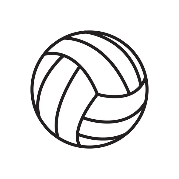Volleyboll Stiliserade Vektor Illustration — Stock vektor