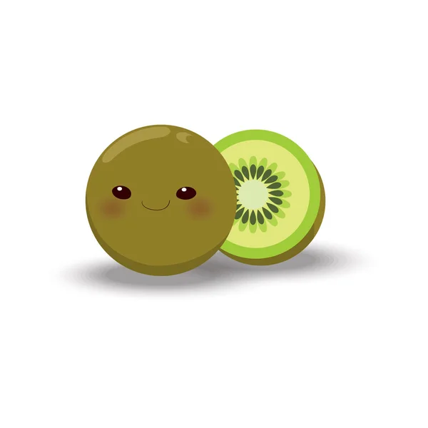 Kiwi Frucht Designvektorillustration — Stockvektor