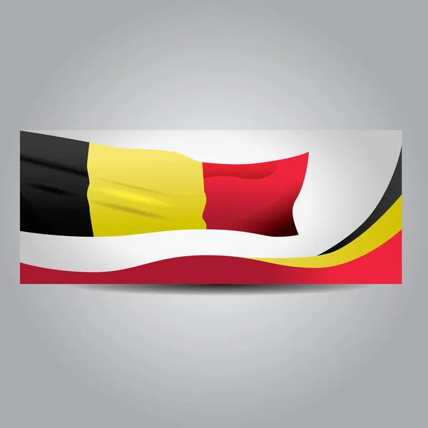 Ilustración Vectorial Una Bandera Alemania — Archivo Imágenes Vectoriales