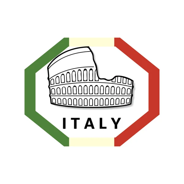 Italiaans Vectorillustratie Van Een Logo Voor Het Bedrijf Van Wereld — Stockvector