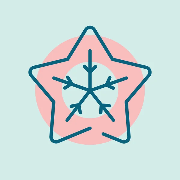 Ilustração Vetorial Estilizada Starfish — Vetor de Stock