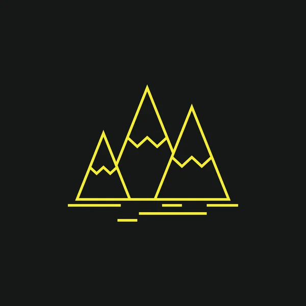 Montagnes Illustration Vectorielle Stylisée — Image vectorielle