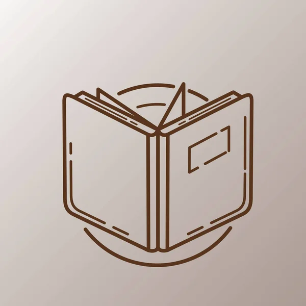 Ilustrasi Ikon Buku Mengisolasi Simbol Tanda Vektor - Stok Vektor