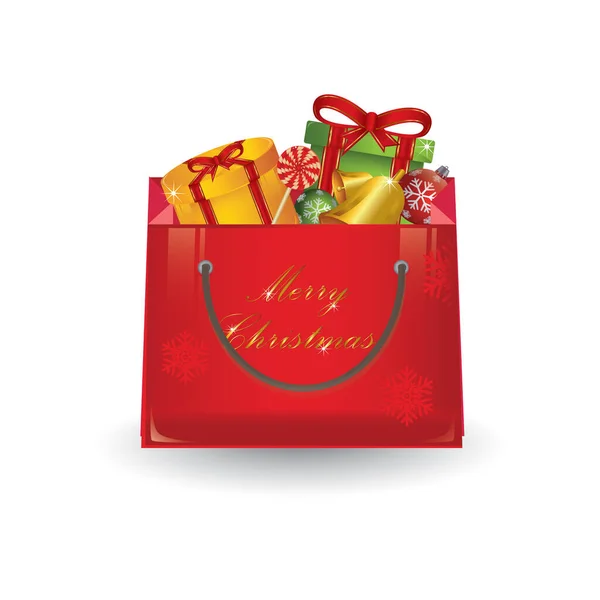 Modelo Cartão Saudação Natal Ilustração Vetorial Colorido —  Vetores de Stock
