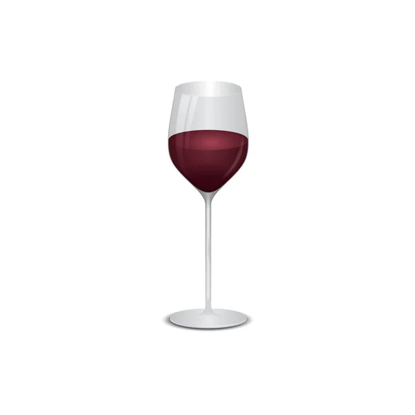 Vino Icono Vidrio Vector — Archivo Imágenes Vectoriales