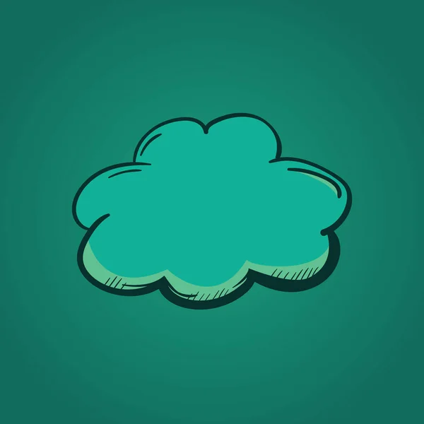 Icona Della Nube Illustrazione Vettoriale — Vettoriale Stock