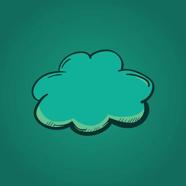 Wolk Pictogram Vector Illustratie — Stockvector