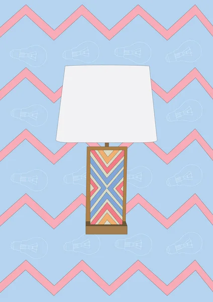 Lampa Stiliserad Vektor Illustration — Stock vektor