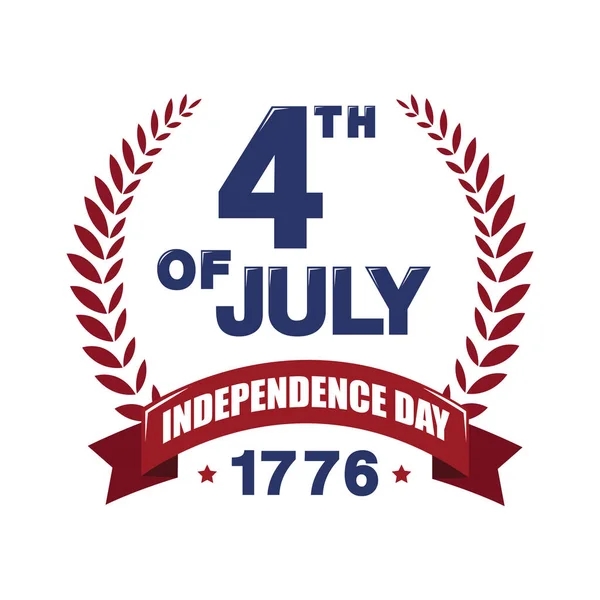 Día Independencia Americana Ilustración Vectorial — Archivo Imágenes Vectoriales