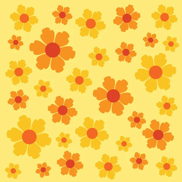 Nahtloses Muster Mit Blumen — Stockvektor