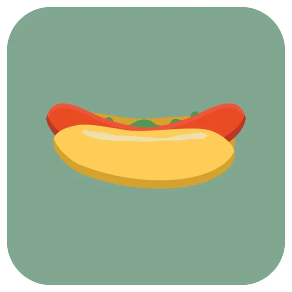 Smaczny Hot Dog Wektor Ilustracja — Wektor stockowy