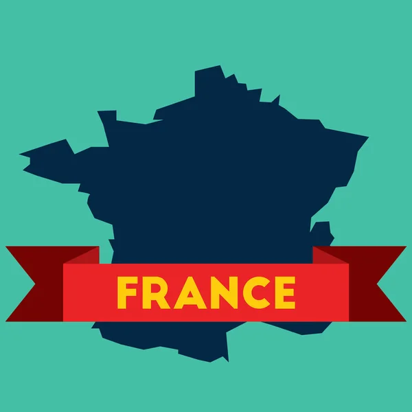 Vektorová Ilustrace Mapy Francie — Stockový vektor