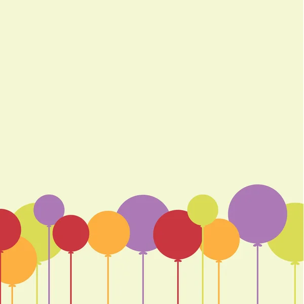 Balões Ilustração Vetorial Colorida —  Vetores de Stock